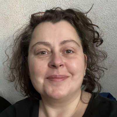 Portrait photo of a middleaged woman